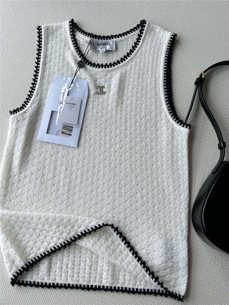 Ch**el crochet vest cheap replica designer clothes