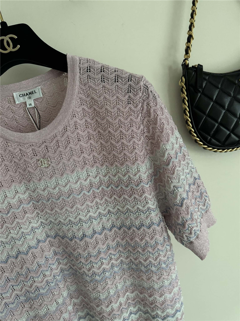 Ch**el new knitted short sleeve replica d&g clothing