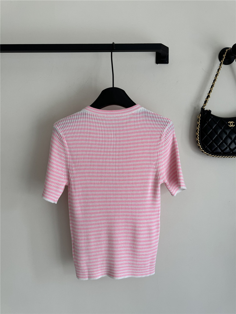 Pra*a new knitted short sleeve replica designer clothes