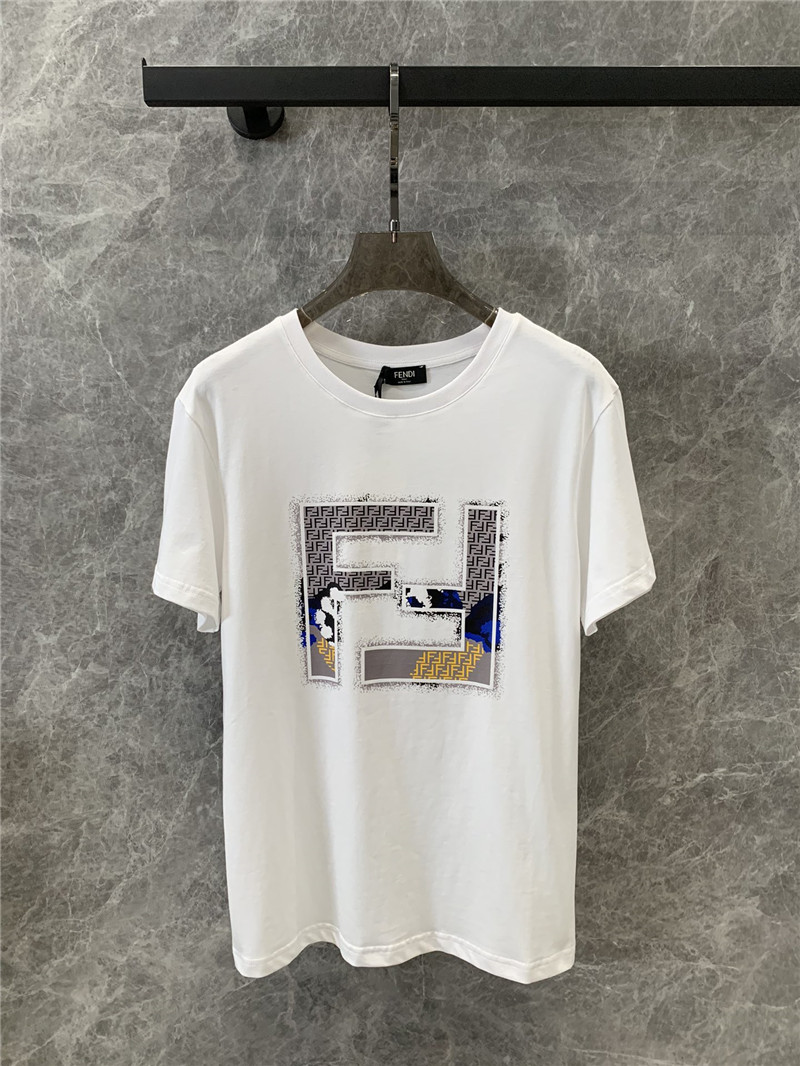 Fendi FF letter print short-sleeved T-shirt replica clothes