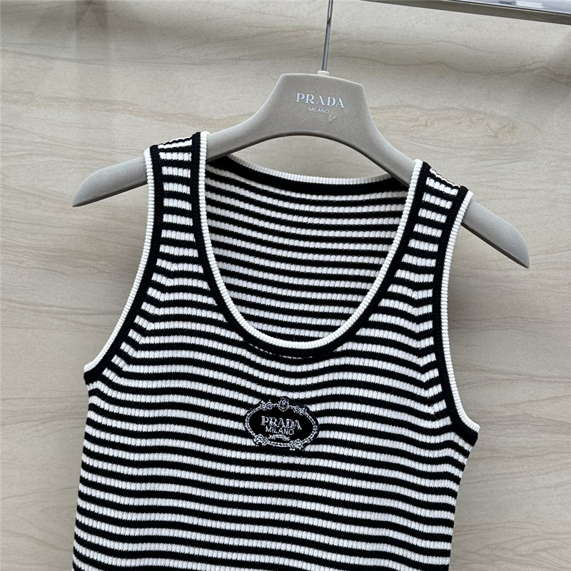 Pra*a dopamine color striped vest replica d&g clothing
