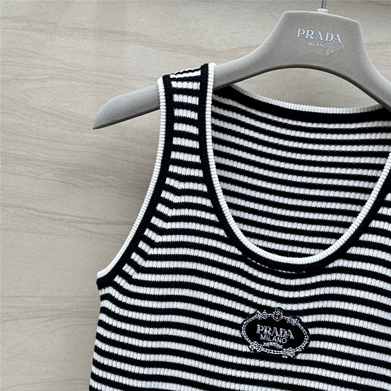 Pra*a dopamine color striped vest replica d&g clothing