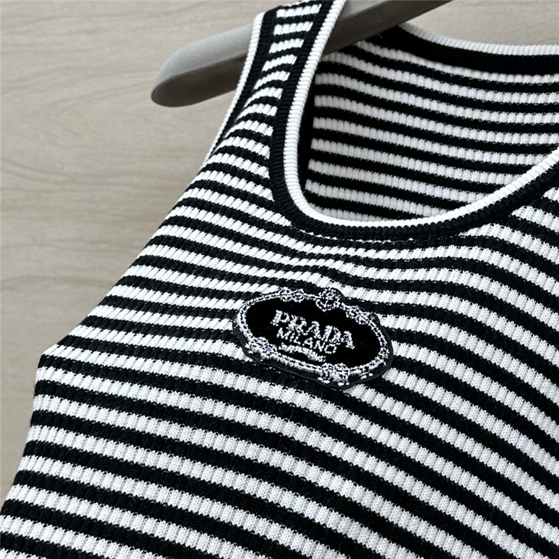 Pra*a dopamine color striped vest replica d&g clothing