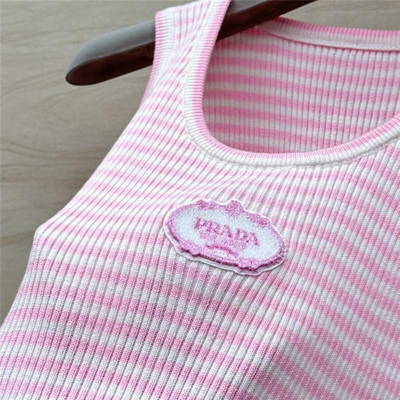 Pra*a dopamine color striped vest replica d&g clothing