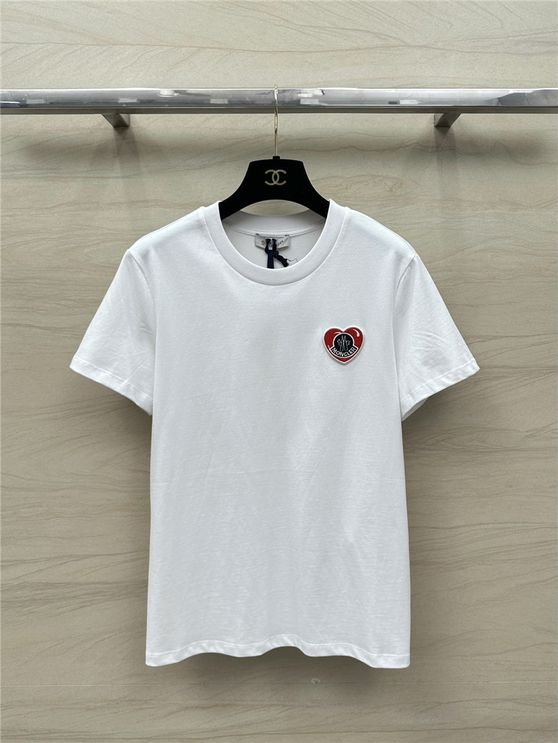 Moncler embroidered letter logo short sleeve T-shirt replica clothes