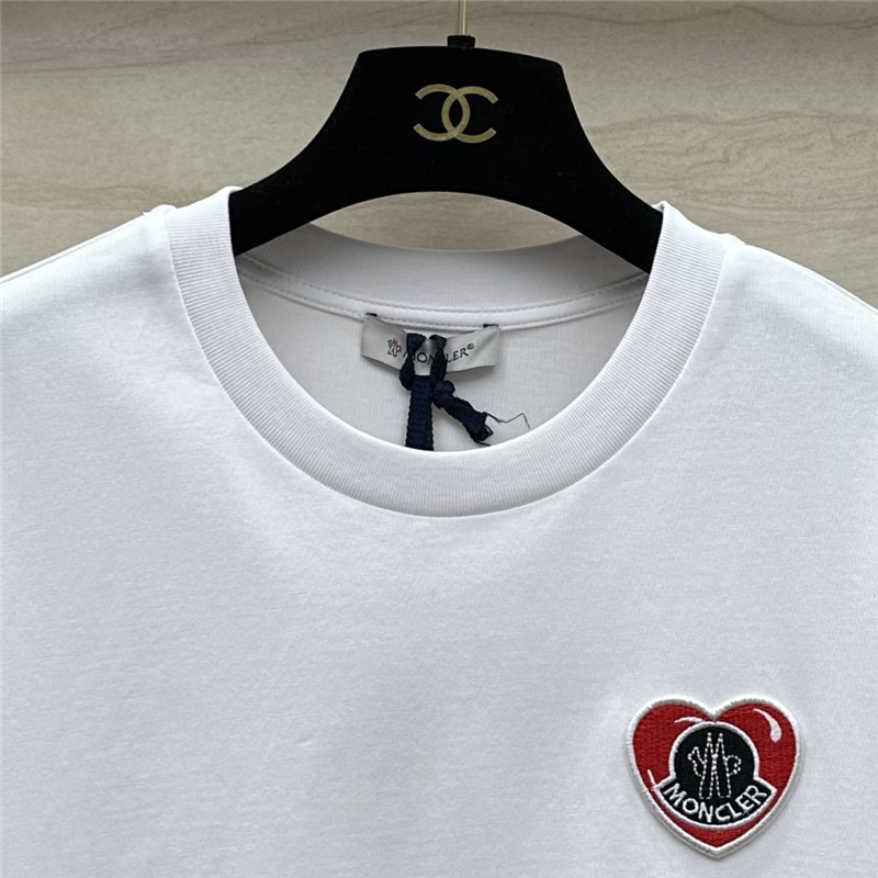 Moncler embroidered letter logo short sleeve T-shirt replica clothes