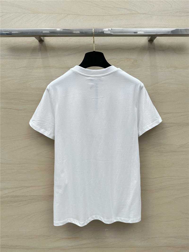 Moncler embroidered letter logo short sleeve T-shirt replica clothes