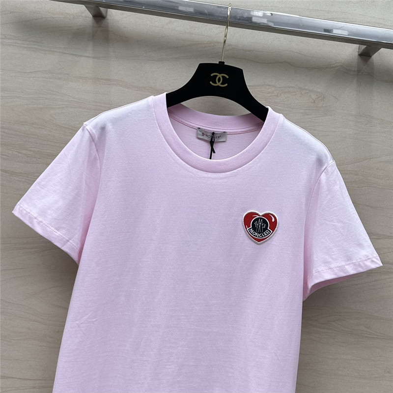 Moncler embroidered letter logo short sleeve T-shirt replica clothes