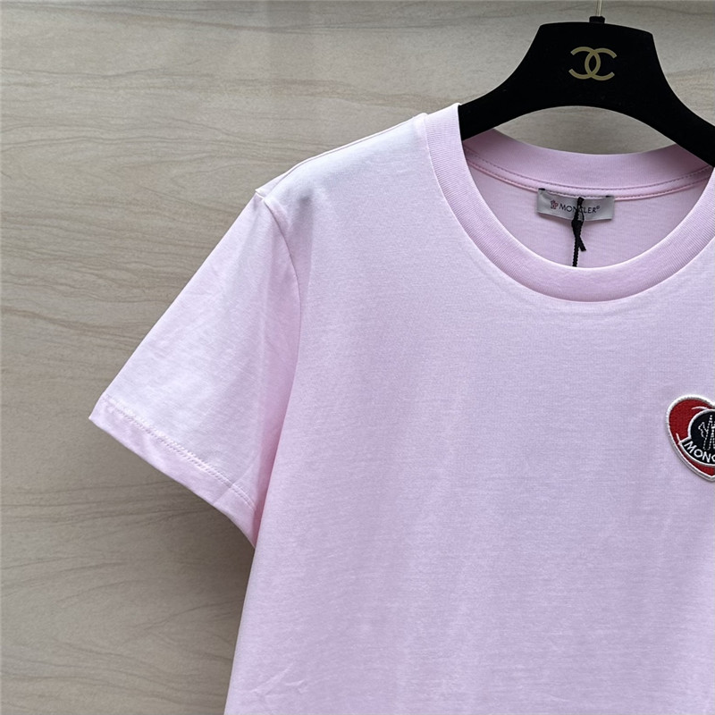 Moncler embroidered letter logo short sleeve T-shirt replica clothes