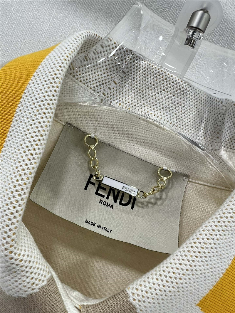 F**di lapel long sleeve dress replica d&g clothing