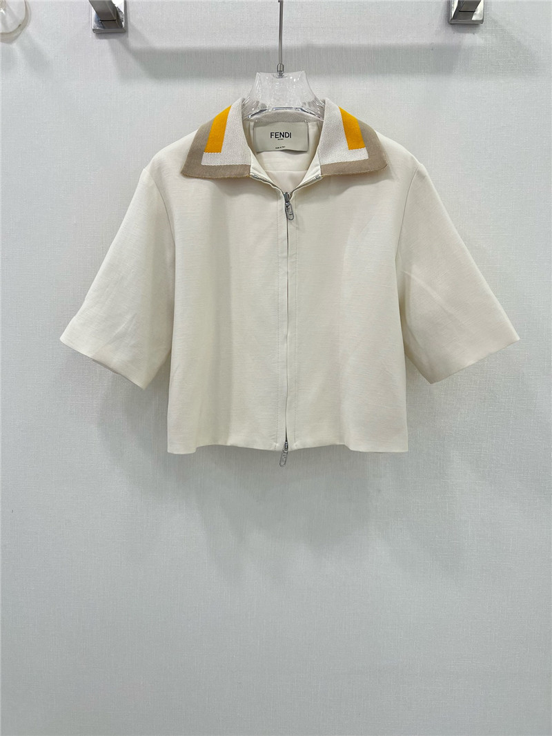 Fendi embroidered lapel jacket replica clothes