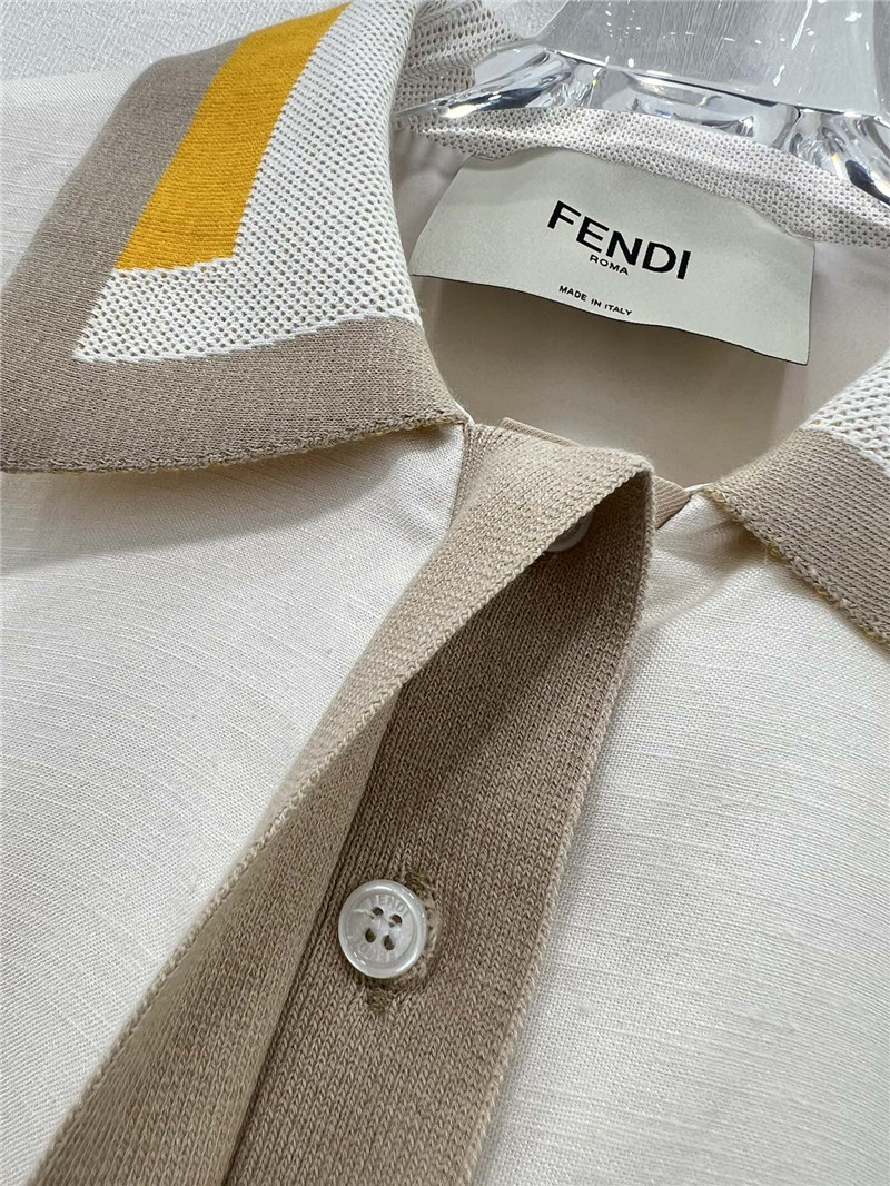 F**di embroidered lapel vest dress replica designer clothes