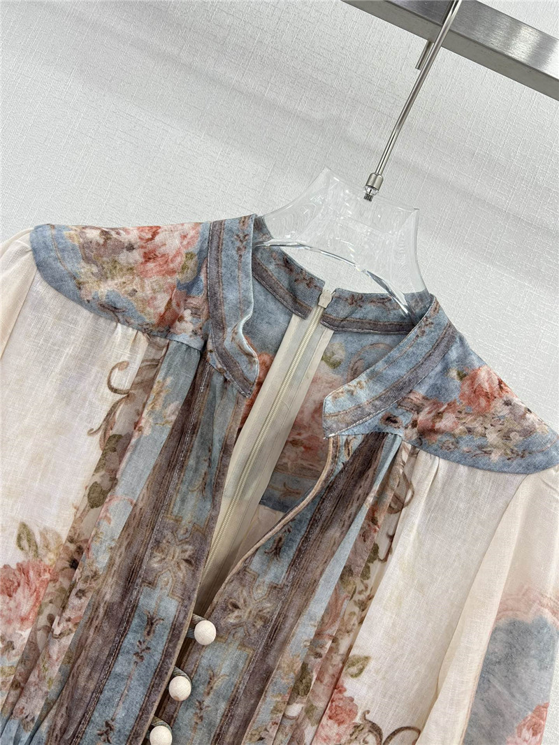 zimm positioning floral pattern dress replica d&g clothing