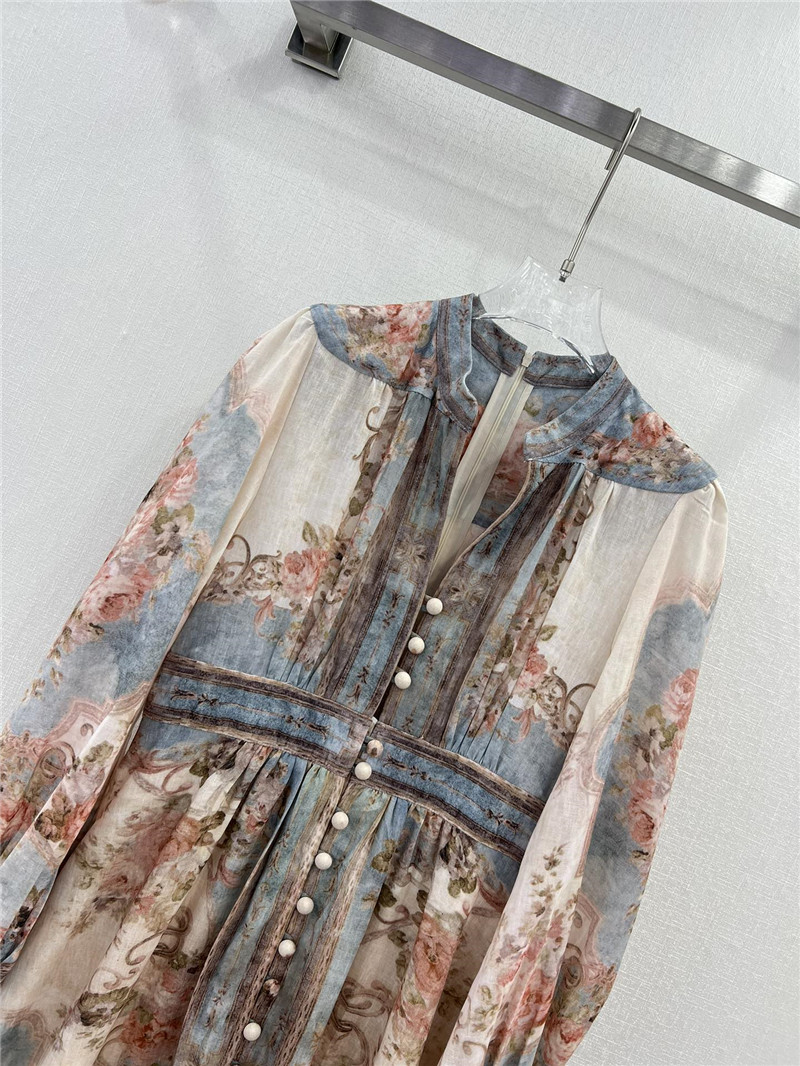 zimm positioning floral pattern dress replica d&g clothing