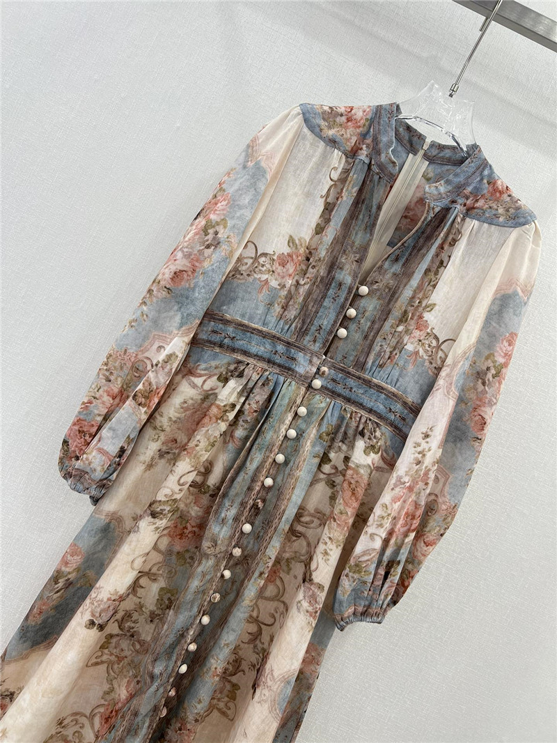 zimm positioning floral pattern dress replica d&g clothing