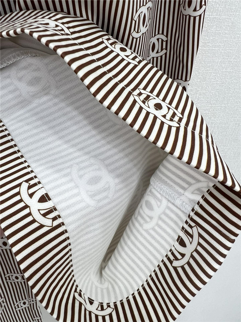 Chanel new striped wide-leg pants replica designer clothes