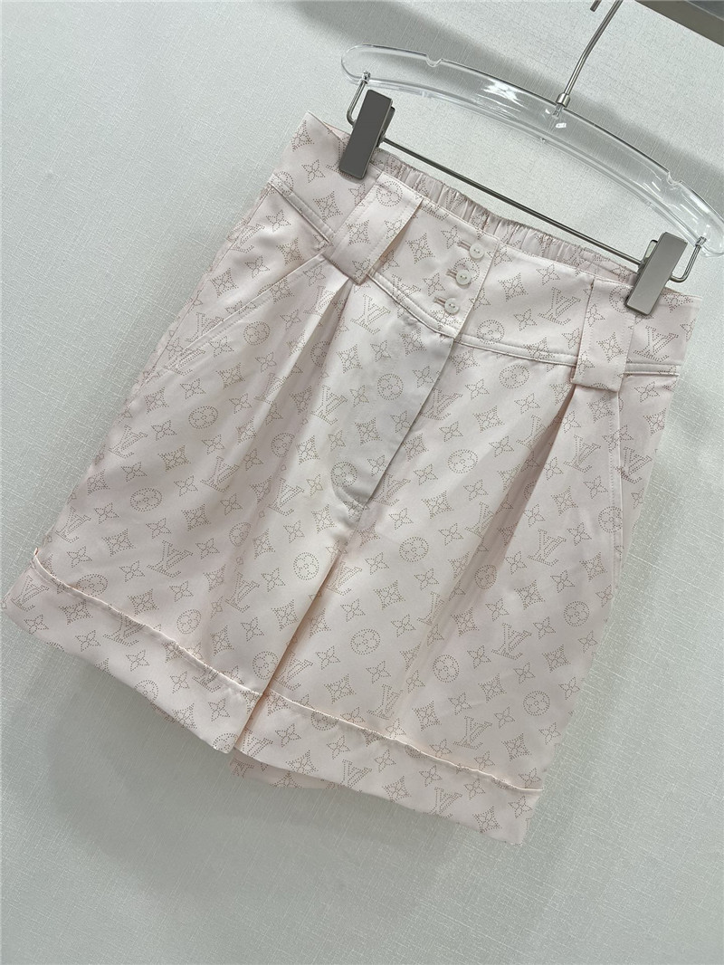 louis vuitton LV silk shorts replica designer clothes