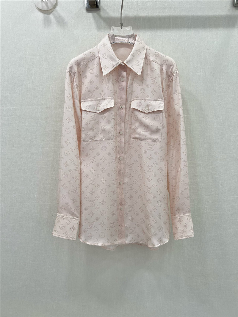 louis vuitton LV silk shirt replica clothing sites