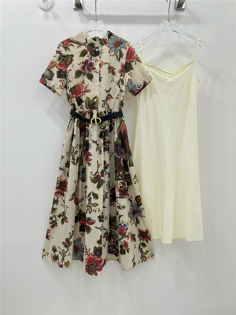Dior Printed Short-sleeved Shirt Dress