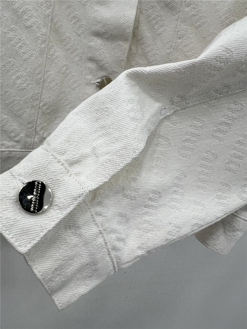 miumiu jacquard pattern denim jacket replica d&g clothing