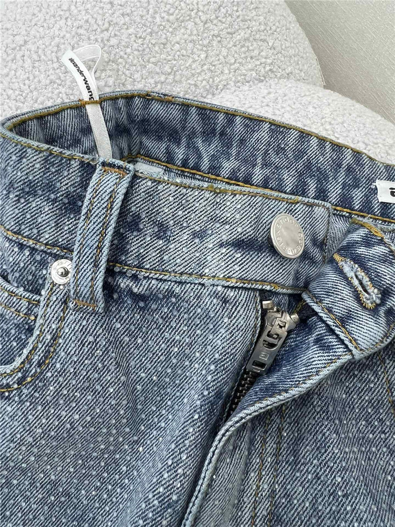 a1exa*der wang D1am0nd denim shorts replica clothing