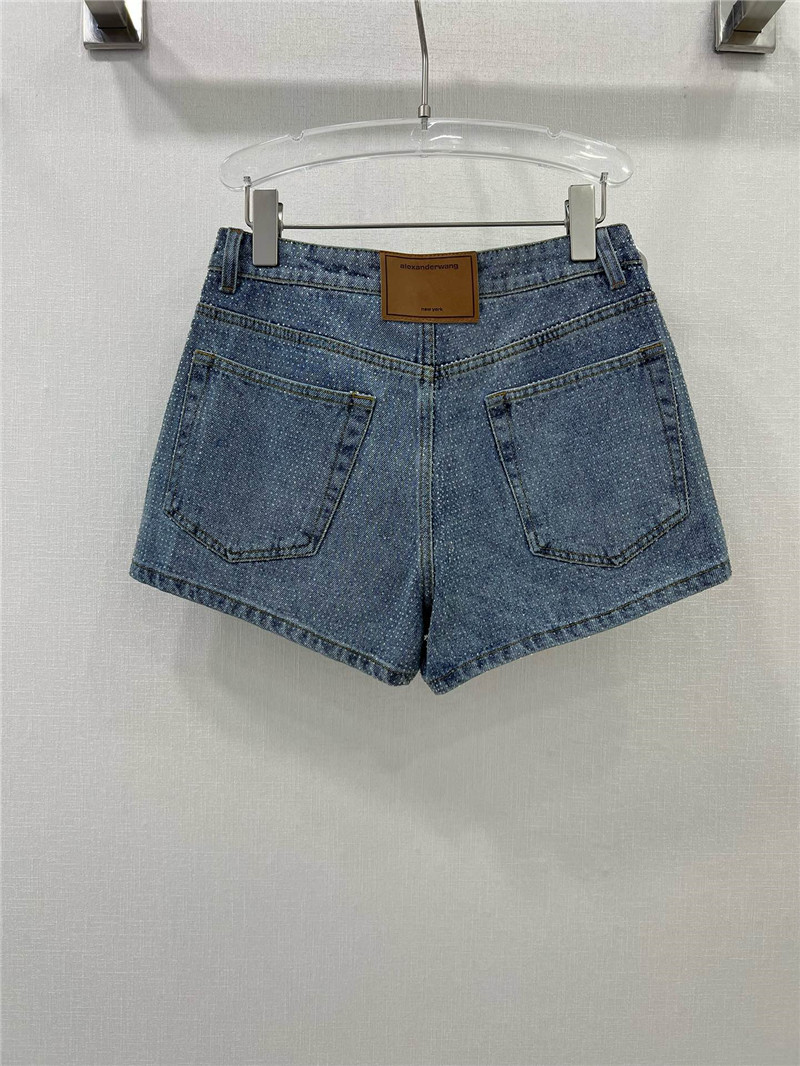 a1exa*der wang D1am0nd denim shorts replica clothing