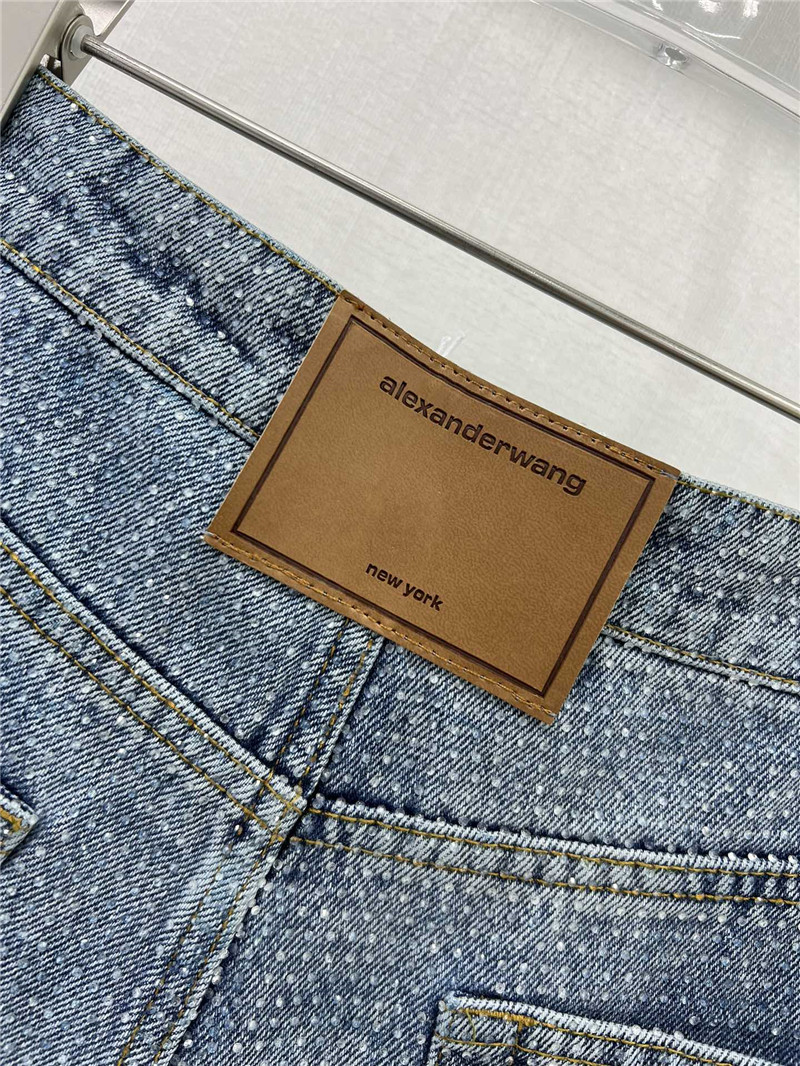 a1exa*der wang D1am0nd denim shorts replica clothing