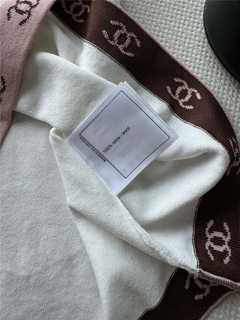 Chanel contrast color lapel knitted short sleeves replica clothes
