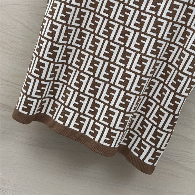 F**di old flower ff knitted small vest replica d&g clothing