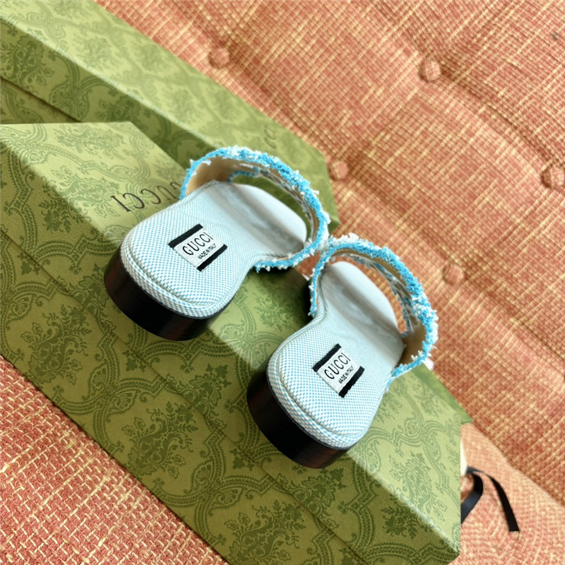 Gvc*1 canvas interlocking g sandals