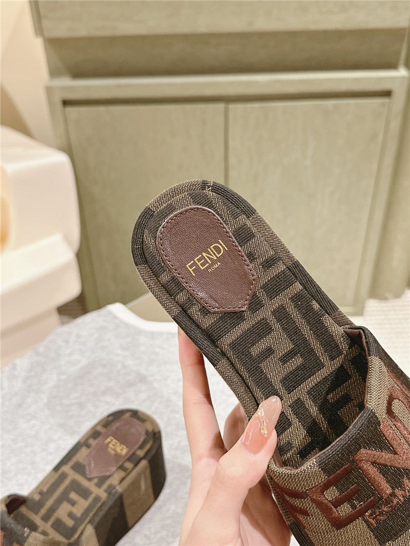 Fendi Sunshine Platform Slides Women