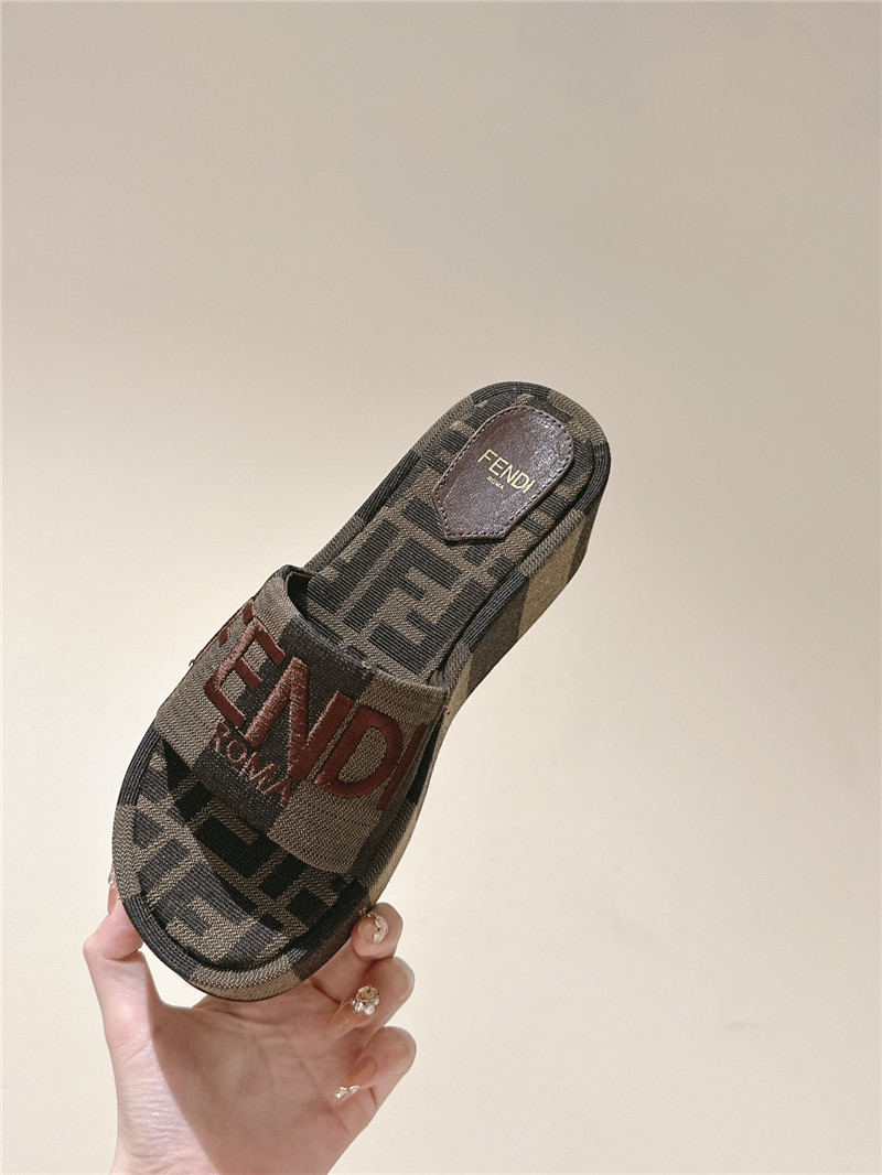 Fendi Sunshine Platform Slides Women