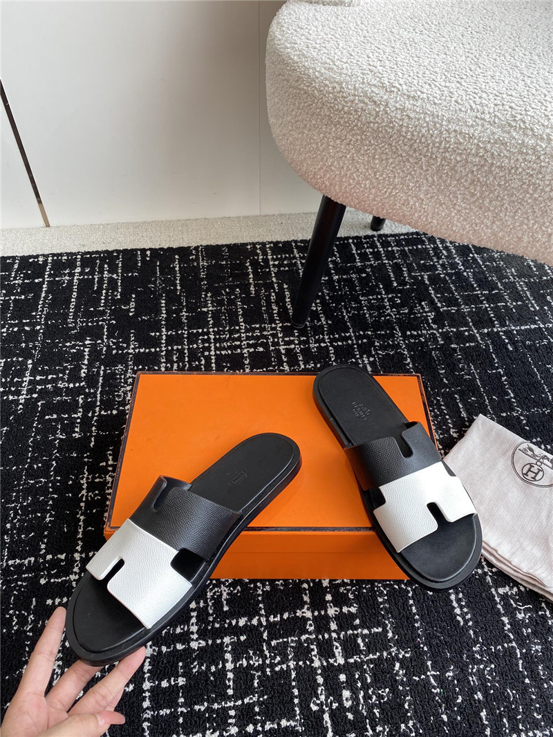 H**me5 izmir sandals black white