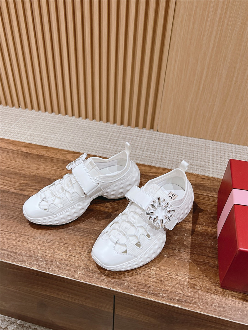 Roger Vivier Viv’ Run Light Trekky Sneakers White