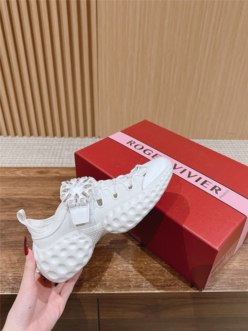 Roger Vivier Viv’ Run Light Trekky Sneakers White