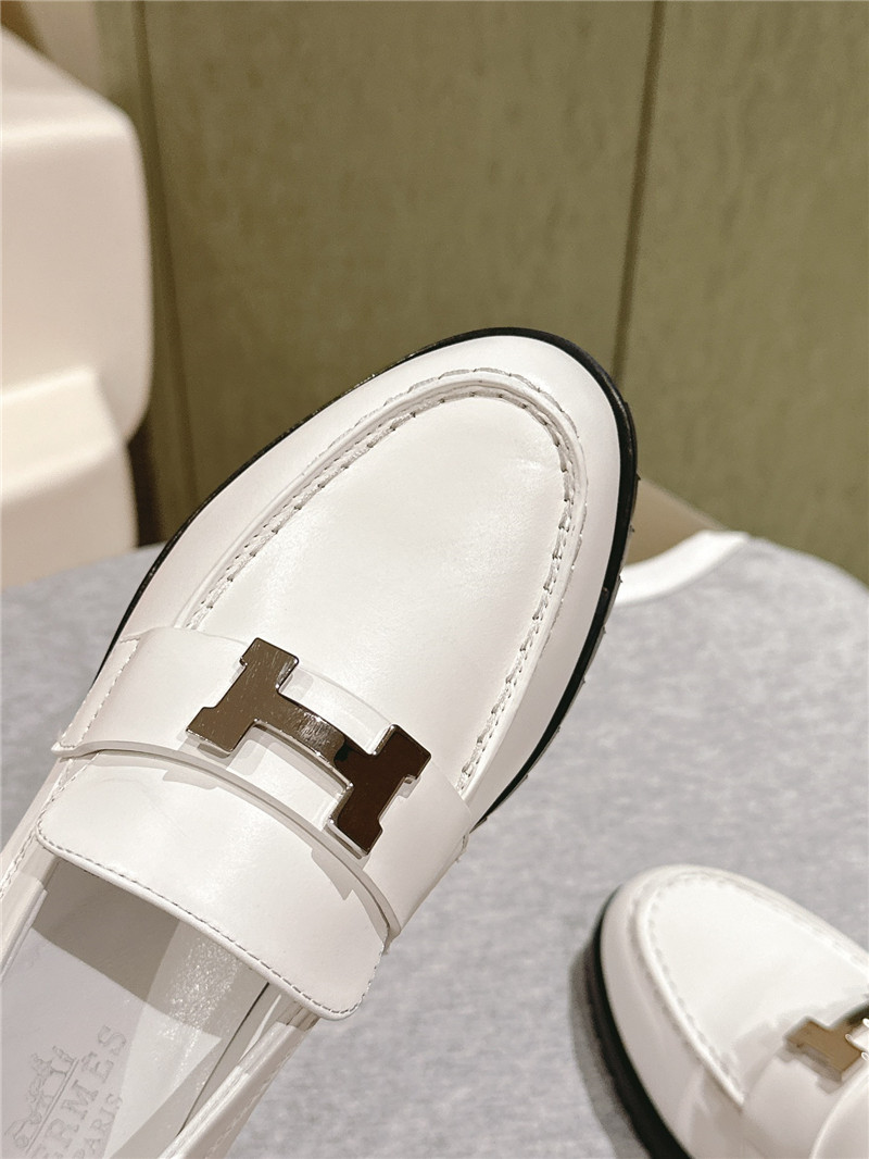 H**me5 british style h buckle loafers replica designer shoes
