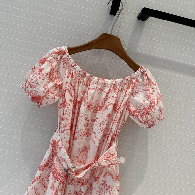 D10r one shoulder bubble short sleeve dress replicas clothes