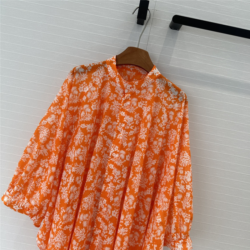 louis vuitton LV palm print shirt dress replica clothes