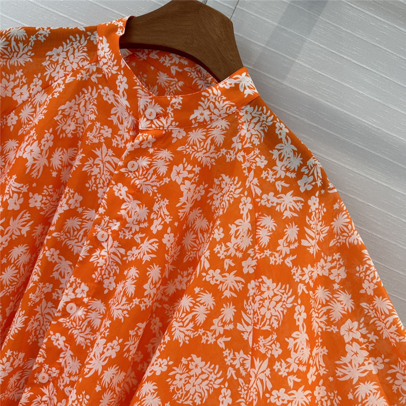 louis vuitton LV palm print shirt dress replica clothes