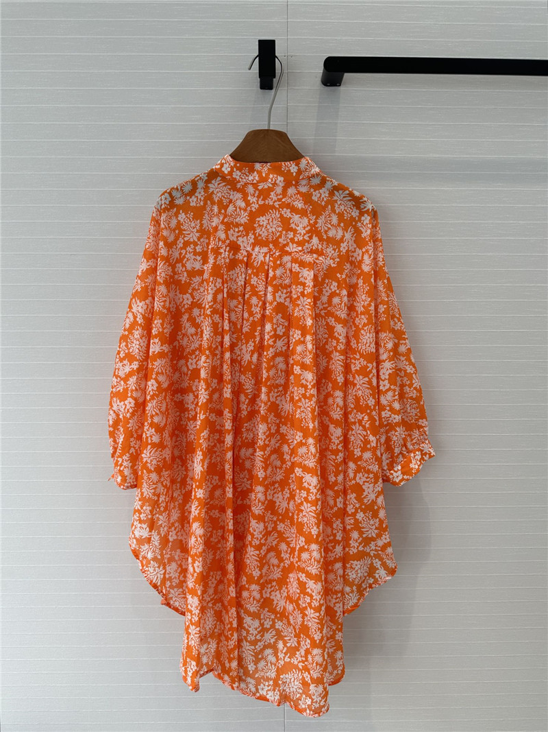 louis vuitton LV palm print shirt dress replica clothes