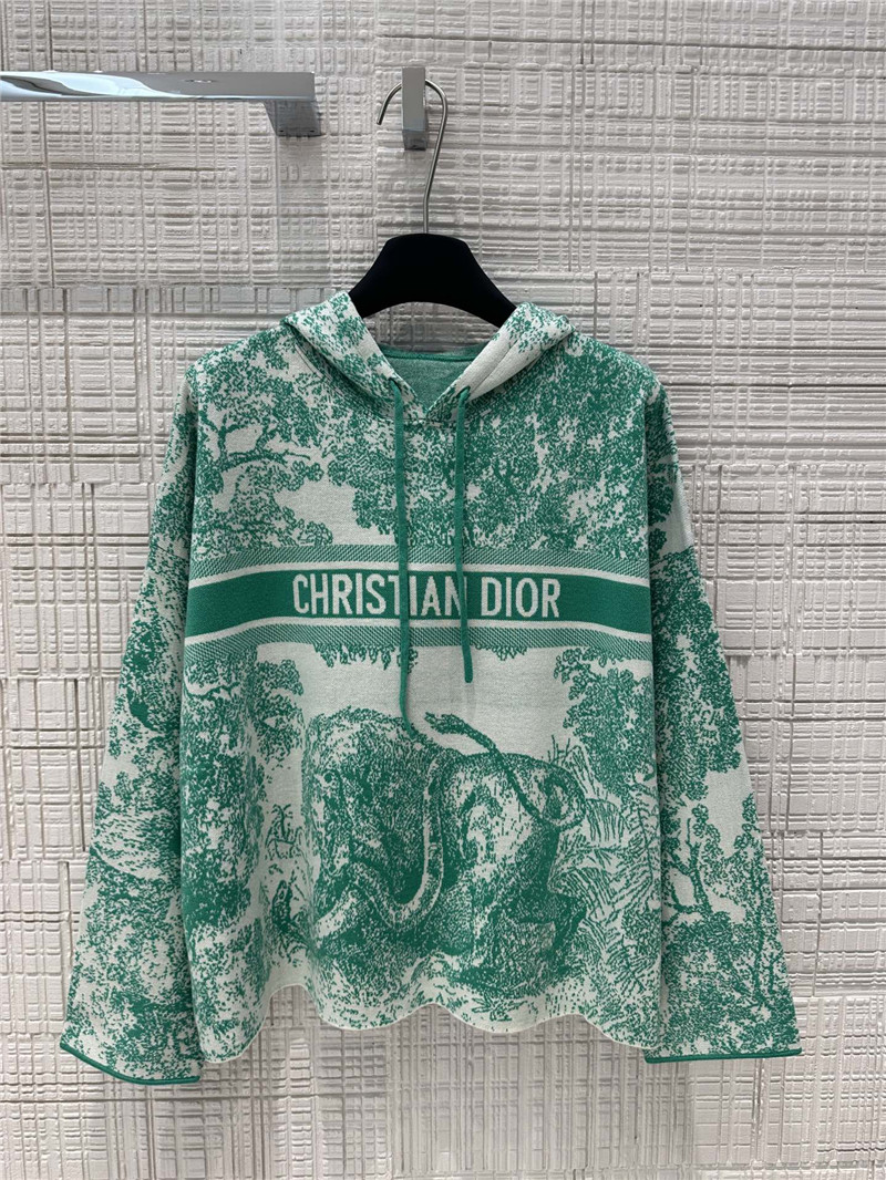 D10r jouy jungle animal pattern knitted suit replica clothing