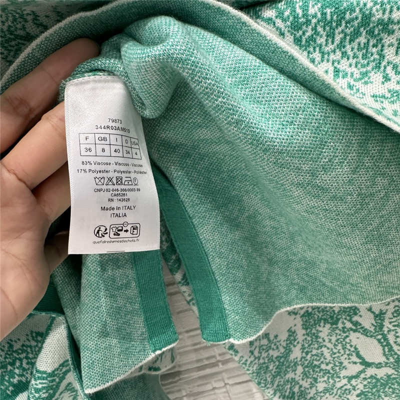 D10r jouy jungle animal pattern knitted suit replica clothing