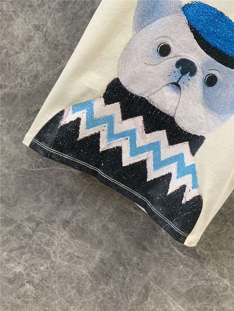 Gvc*1 cartoon dog fun print short sleeve t-shirt replica clothing