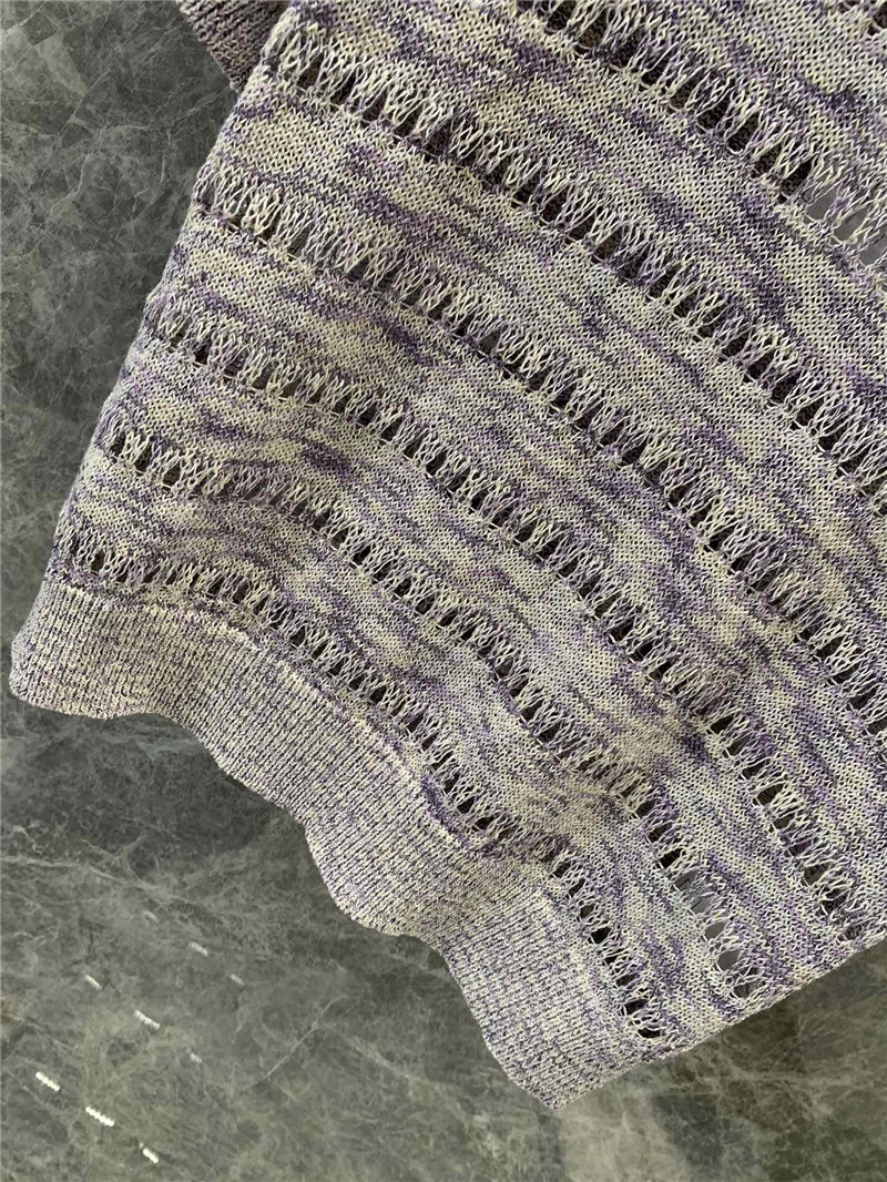 Chanel all-match hollow short-sleeved knitted top replica clothes