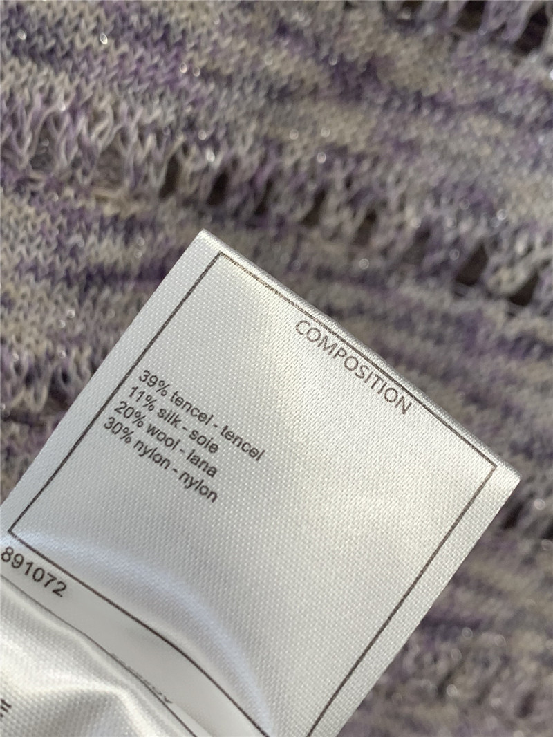 Chanel all-match hollow short-sleeved knitted top replica clothes