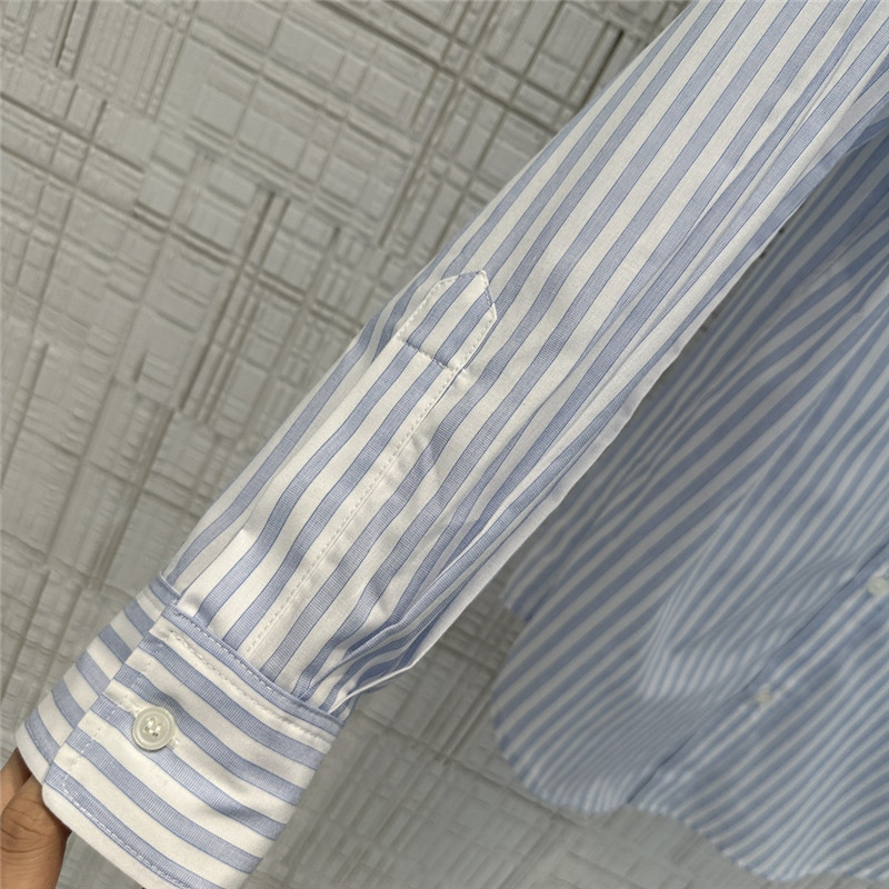 celine yarn-dyed sky blue striped shirt replicas clothes