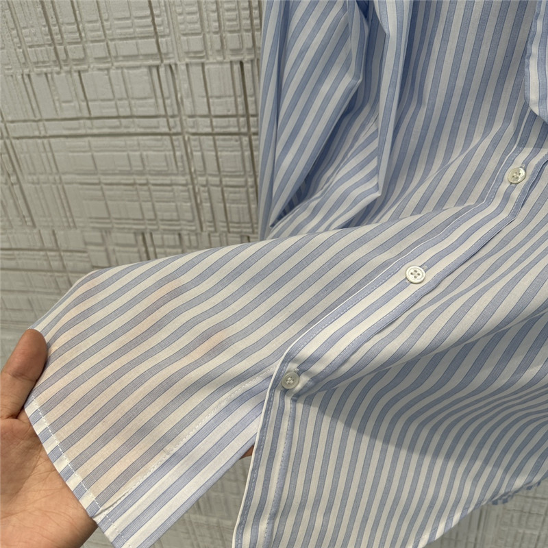 celine yarn-dyed sky blue striped shirt replicas clothes