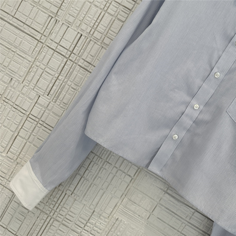 celine yarn-dyed sky blue striped shirt replicas clothes