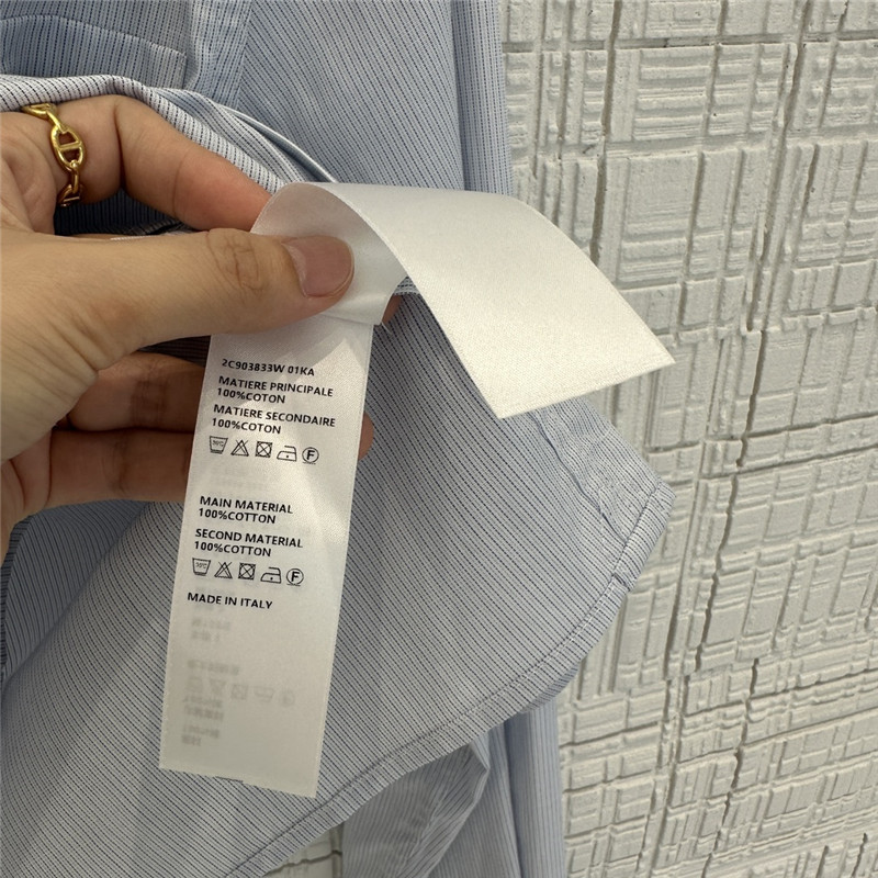 celine yarn-dyed sky blue striped shirt replicas clothes