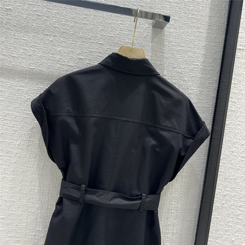 D10r small collar waist long dress replica clothes